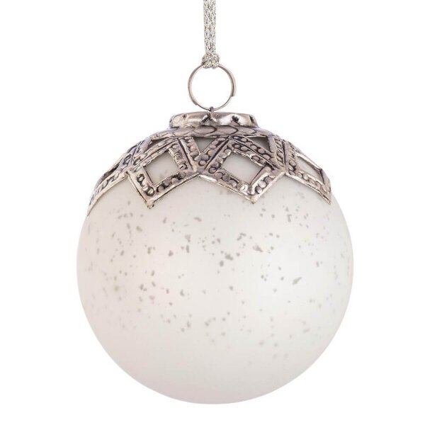 Sfera Elegantia Design Bianco Opaco D100mm (12 Pezzi)