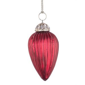 Pendaglio Genteel Rosso Opaco D70mm (12 Pezzi)