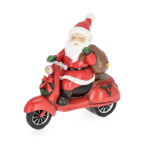 Decorazione Jaime Babbo Natale con moto