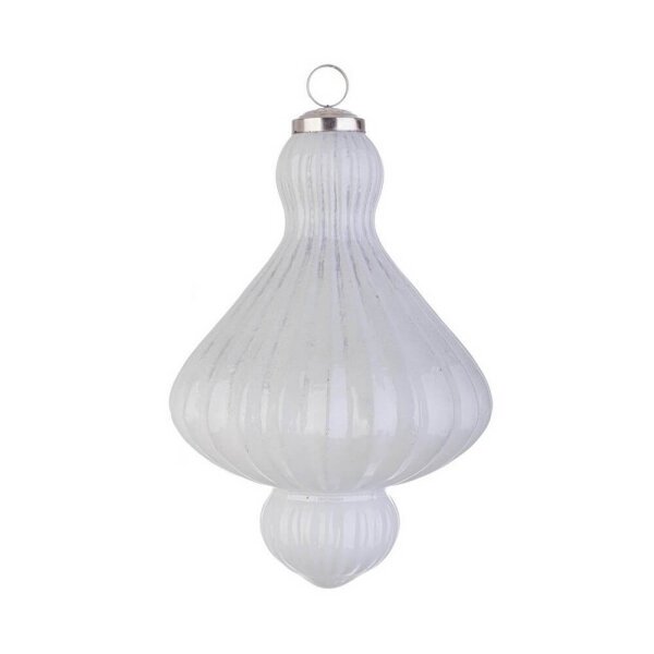 Pendaglio vetro Gloss trottola bianco opaco