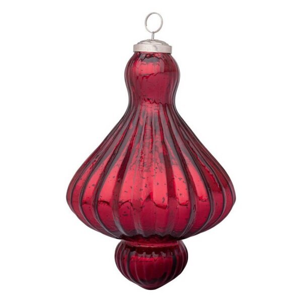 Pendaglio vetro Gloss trottola rosso champagne lucido
