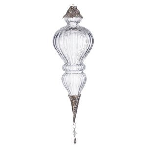 Pendaglio vetro Blaze goccia trasparente H37