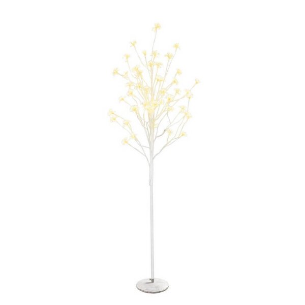 Albero di Natale artificiale bianco 1200 microLED classico