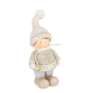 Bambino Charel in piedi con cuore H20.5