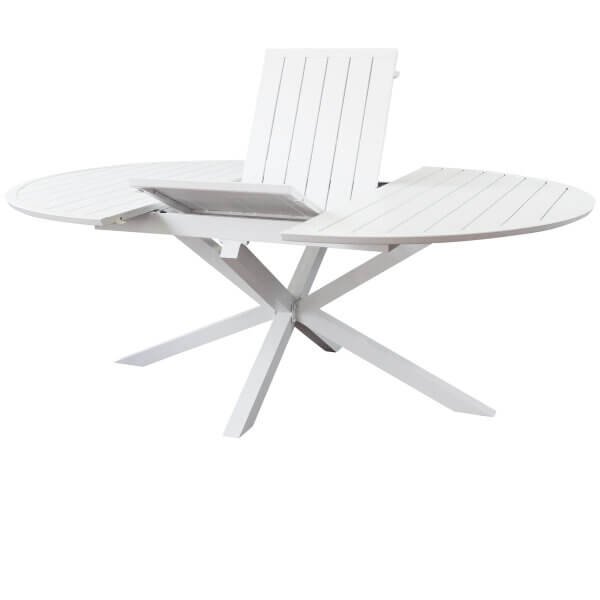 Alternative view of Tavolo rotondo da giardino in alluminio allungabile - ARTU