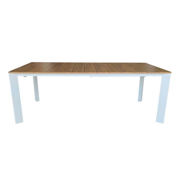 Alternative view of Tavolo da giardino allungabile piano effetto legno 215-280x100 cm - DEUS