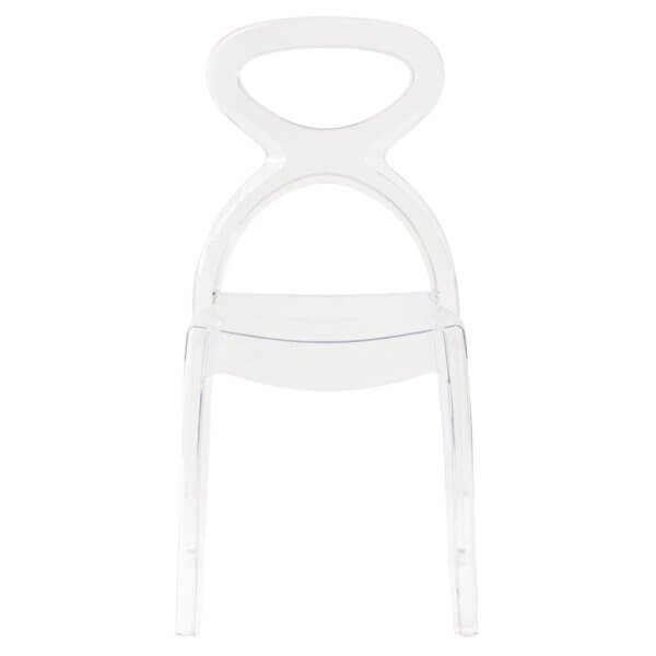 Sedia di design in policarbonato trasparente – AURA