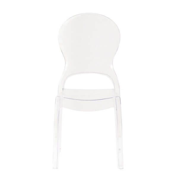 Sedia di design in policarbonato trasparente – GLACIA