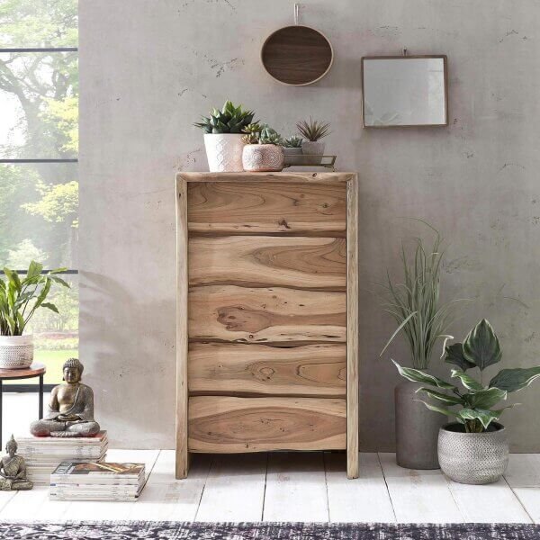 Cassettiera in legno di acacia – BECKETT
