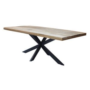 Tavolo da pranzo in legno di acacia 220x100 cm - WYATT