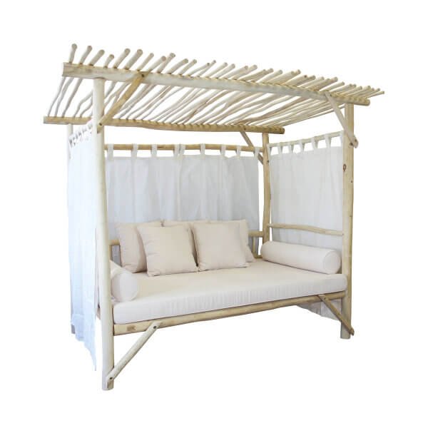 Gazebo letto in legno di teak - METROPOLIS