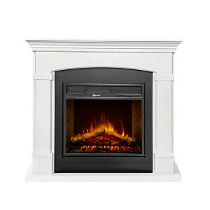 Camino elettrico caminetto da terra in legno 107x24x95,2 - ADAMS