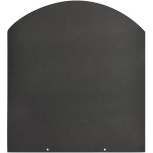 Pedana salvapavimento per stufe a legna e pellet in acciaio 100x90