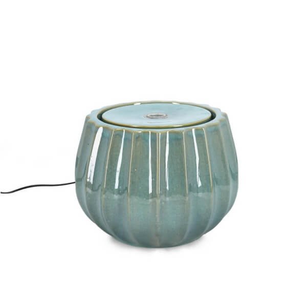 Fontana da Giardino Ceramica Verde Moderna 35 H25,5 cm - ILY - Verde