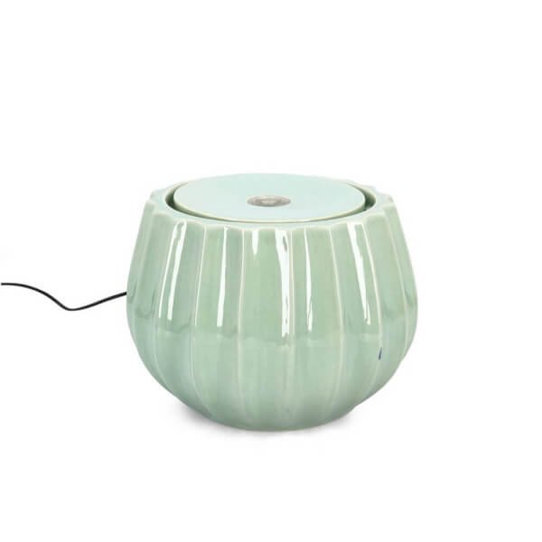 Fontana da Giardino Ceramica Verde Moderna 35 H25,5 cm - ILY - Verde