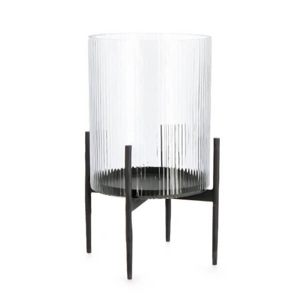 Lanterna Vt nera H40 - WOOD