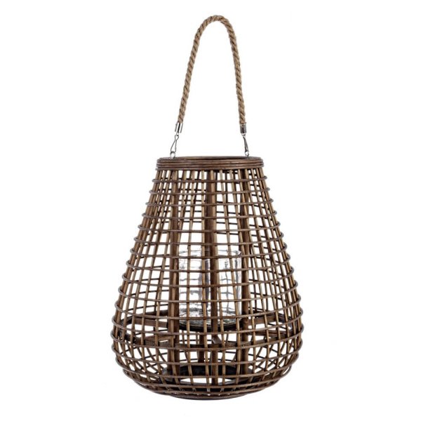 Lanterna Naturale con Manico H40 (2 Pezzi) - BRYANT