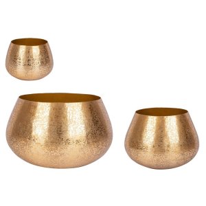 Set 3 Porta Vaso Oro - ROMAN