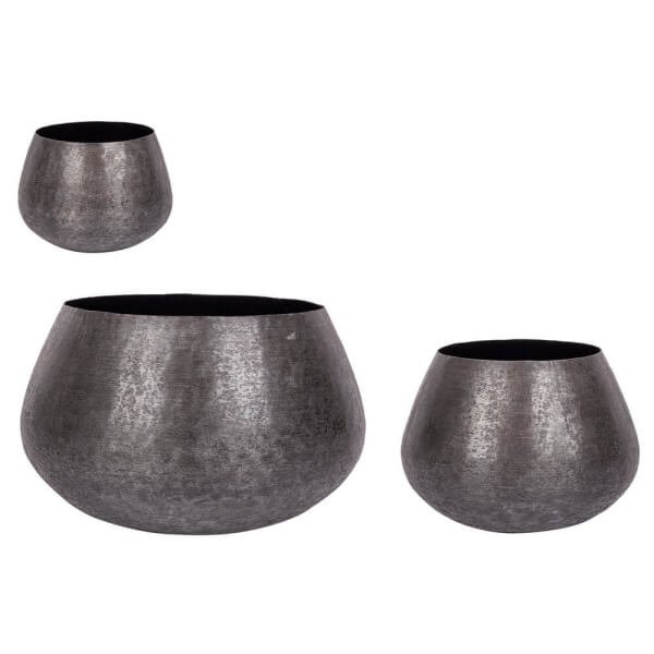 Set 3 Porta Vaso nera - ROMAN
