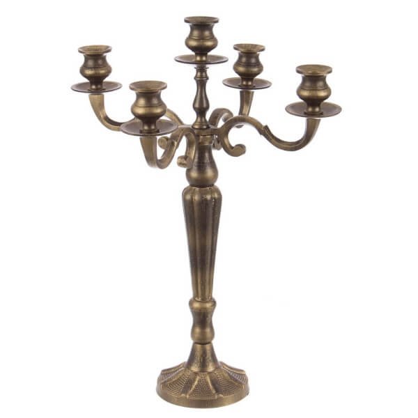 Candelabro Laryn 5 fuochi Brunito H52 - ILMARIS
