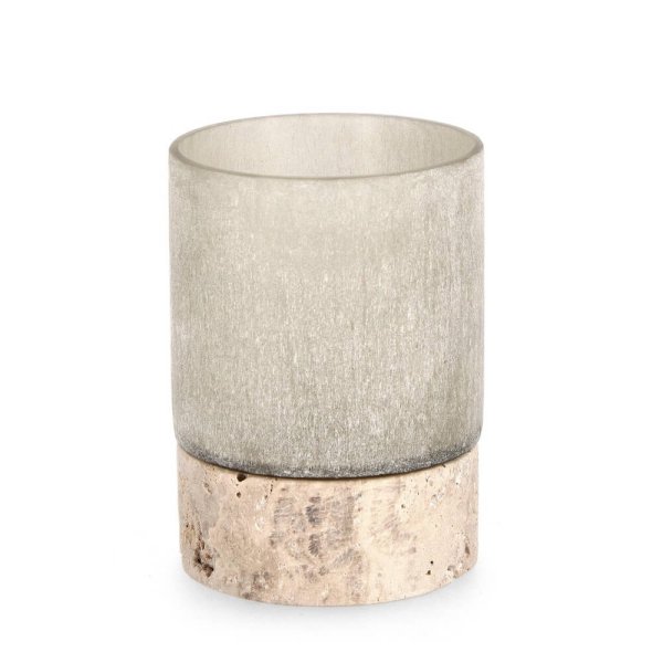 Vaso Mirissa Vt Beige con Base H13 - HASSAN