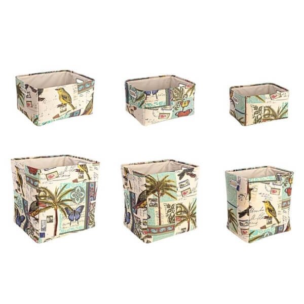 Set6 Porta Oggetti rettangolare Blu (2 Pezzi) - YUMI
