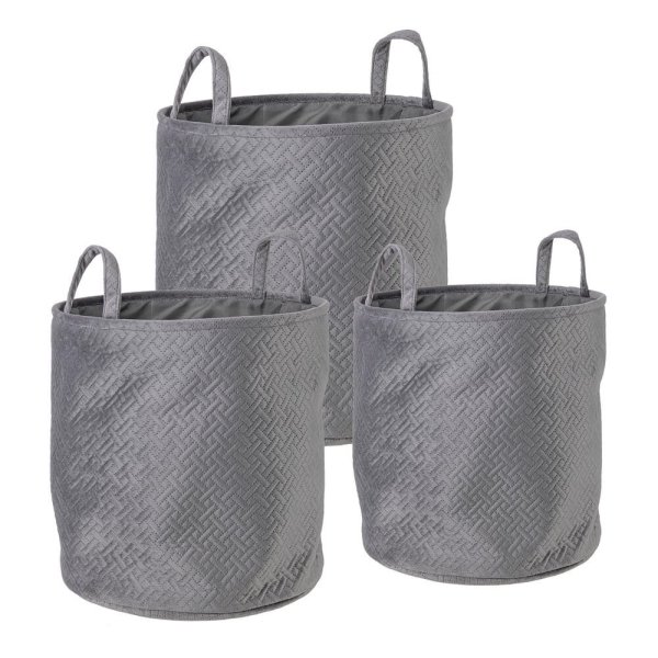 Set 3 Porta Oggetti 2M Grigia (3 Pezzi) – MEI-HUA