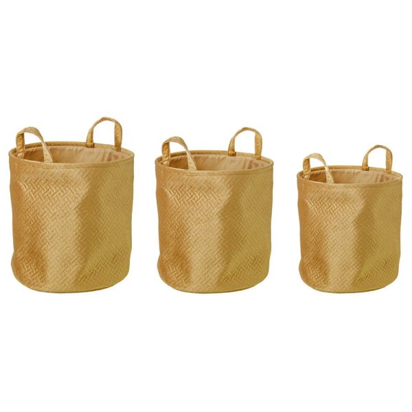 Set 3 Porta Oggetti 2M Ocra (3 Pezzi) - MEI-HUA