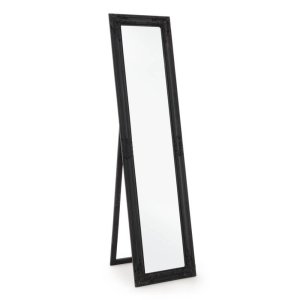 Specchio stand nera Opaco 40X160 - HALL