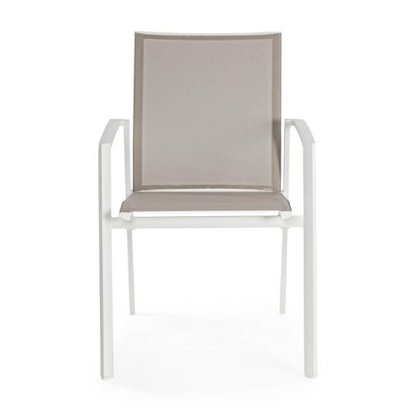 Sedia da giardino in alluminio con Braccioli (4 Pezzi) – VOYAGE