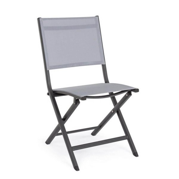 Sedia pieghevole in alluminio da giardino (4 Pezzi) - ELIN