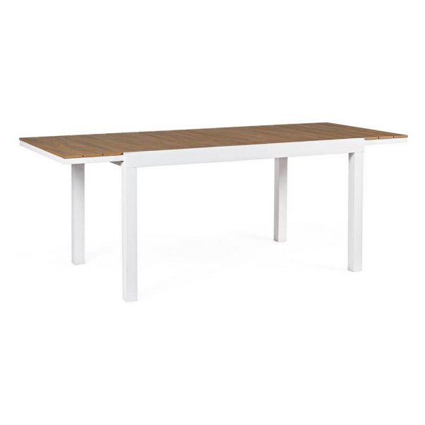 Tavolo da giardino allungabile 140-200x90 cm in alluminio - AUREX
