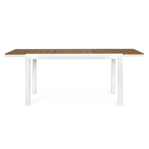 Tavolo da giardino allungabile 140-200×90 cm in alluminio – AUREX