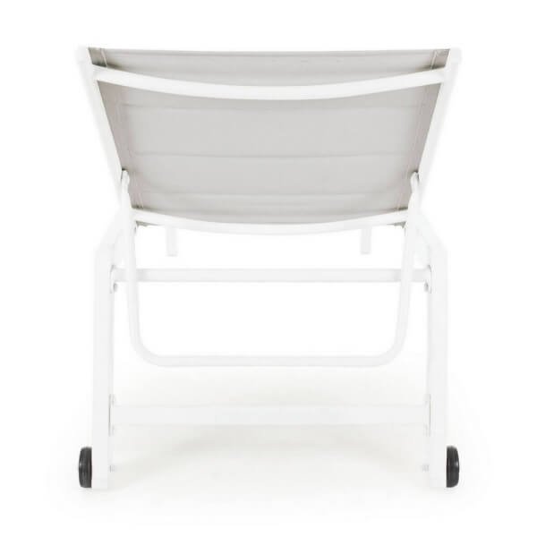Lettino da Giardino Alto in Alluminio con Ruote – NORDIC