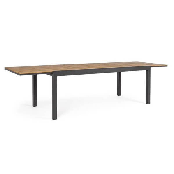 Tavolo Allungabile Alluminio Antracite Moderno da Esterno - AUREX - Antracite