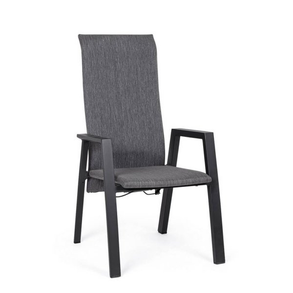 Sedia da giardino con Braccioli Reclinabile in alluminio (4 Pezzi) - ENDURING