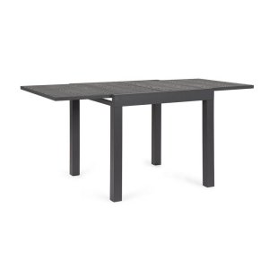 Tavolo da giardino allungabile 80-160x80 cm antracite - BRASTEL