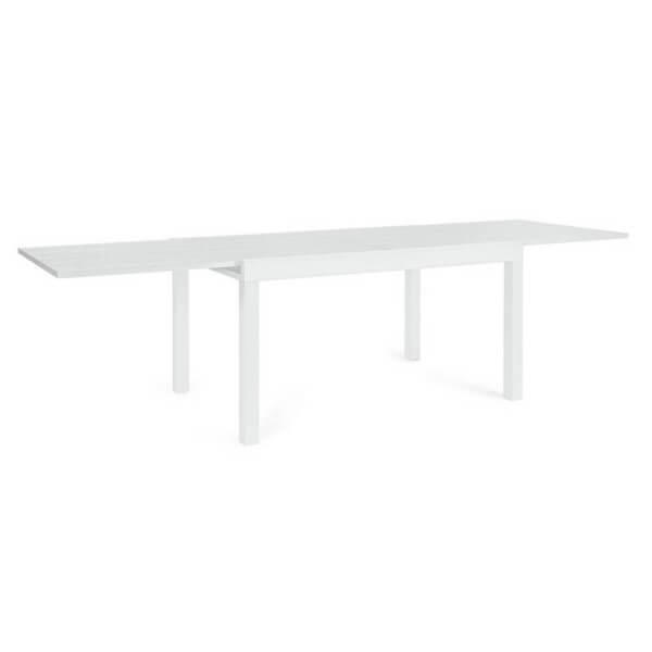 Tavolo Allungabile Alluminio Bianco Moderno da Esterno 135-270 - BRASTEL