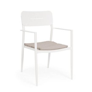 Sedia con braccioli e cuscino (4 Pezzi) - RAVINA