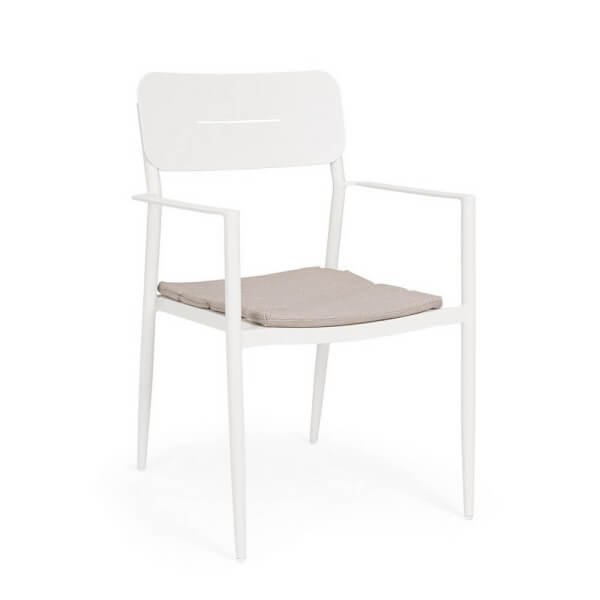 Sedia con braccioli e cuscino (4 Pezzi) - RAVINA