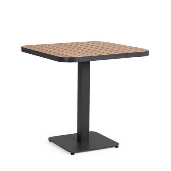 Tavolo da giardino in alluminio 75x75 cm - INEYA - Antracite