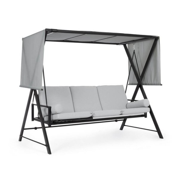 Dondolo Lounge 3 posti con cuscini - VINTAGE