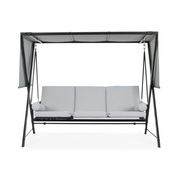 Dondolo Lounge 3 posti con cuscini – VINTAGE