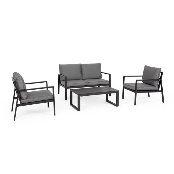 Set salotto 4 posti in alluminio con cuscini - SIERRAH
