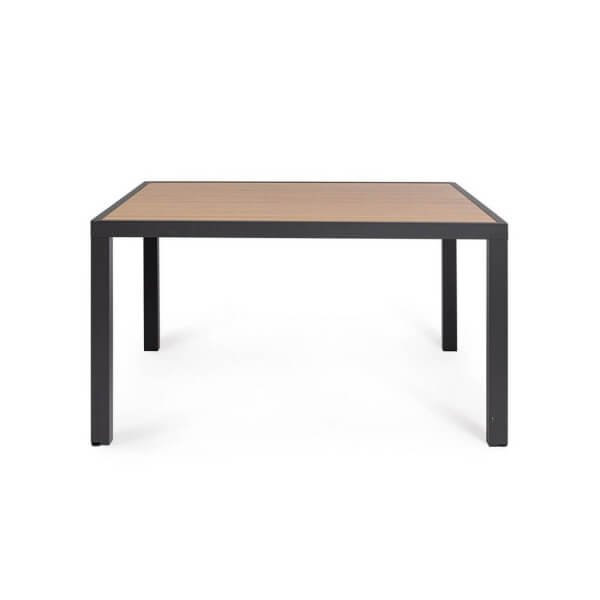 Alternative view of Tavolo quadrato da giardino in alluminio 136x136 cm - HALVORN