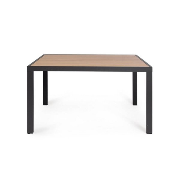 Tavolo quadrato da giardino in alluminio 136×136 cm – HALVORN