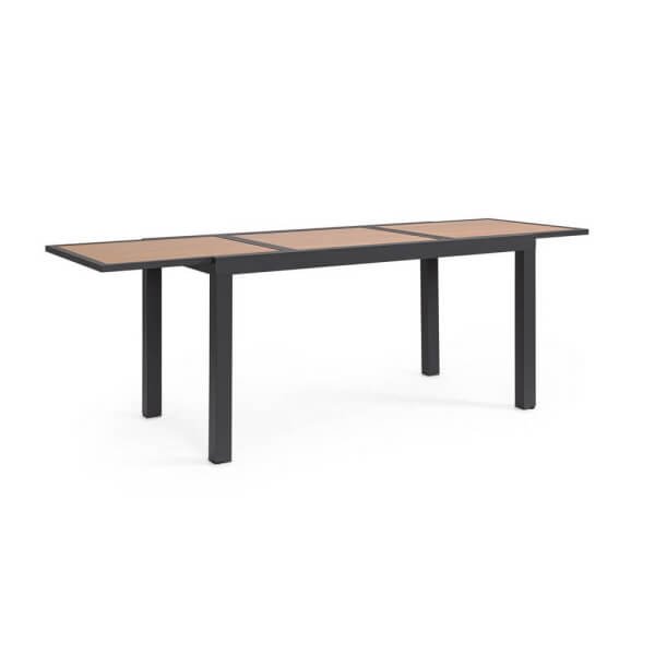 Tavolo da giardino allungabile 140-210x77 cm in alluminio - HALVORN