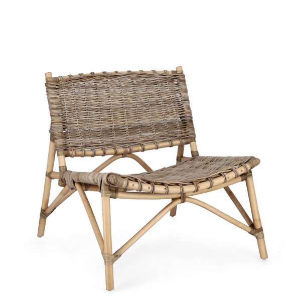 Sedia in kubu rattan naturale - MIRABELLE