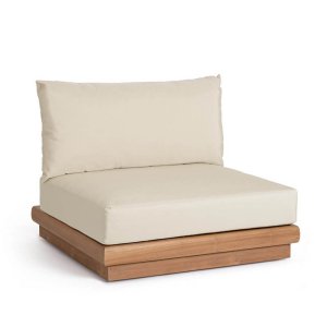 Poltrona da giardino con cuscino - SERELIS