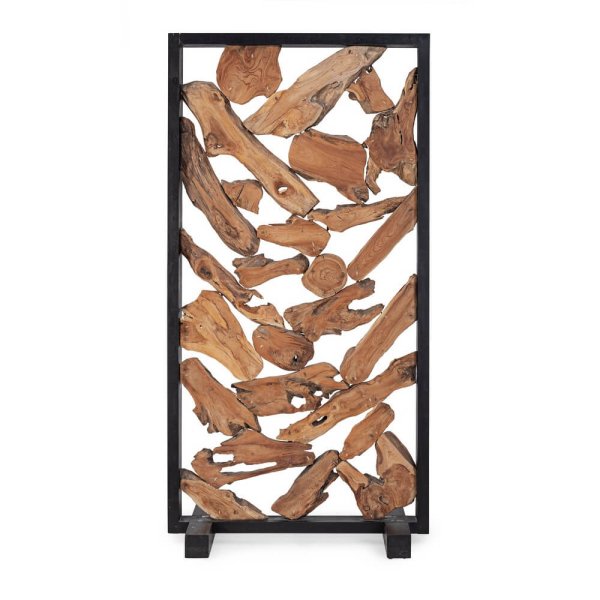 Paravento in radice di teak – PHOEBE